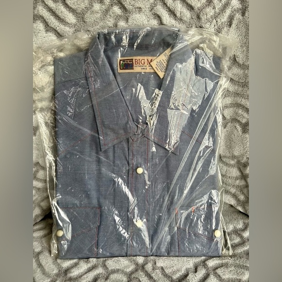 Vintage Big Mac Authentic Workwear Chambray Shirt – Blue – Size XL – NWT - Picture 1 of 5